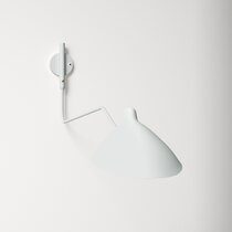 White plug deals in wall sconce